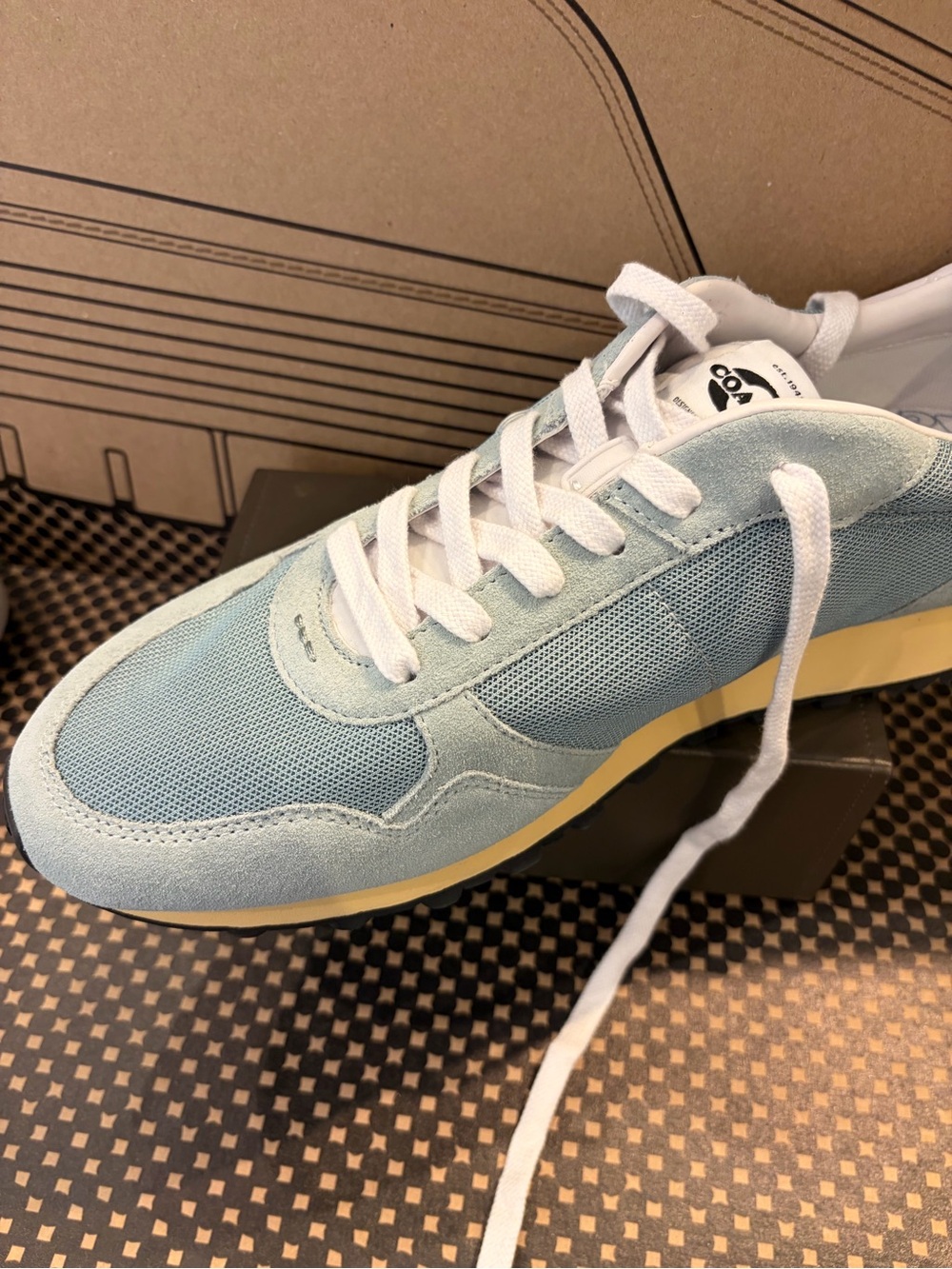 Coach Men’s Sky Blue & White Low-Top Sneaker new with tag - Picture 5 of 9